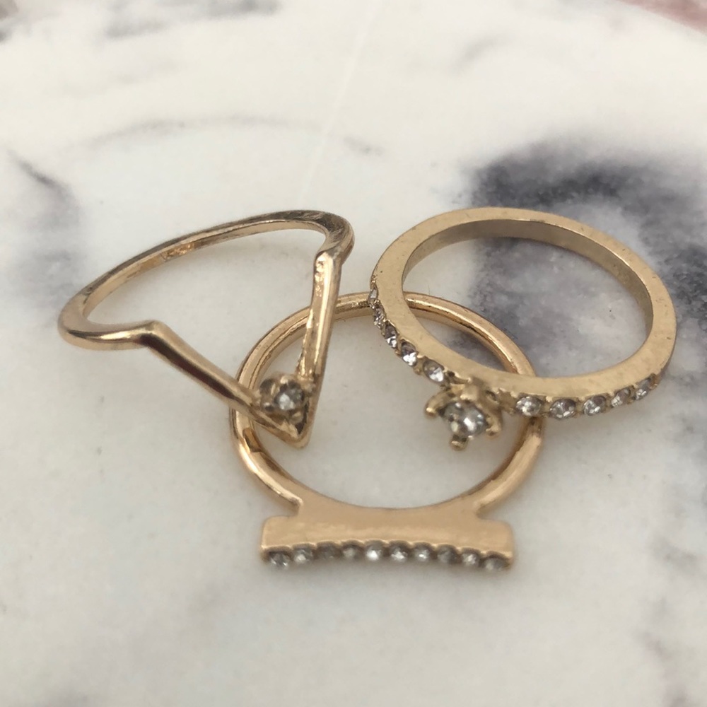 Gold Stackable Fashion Rings